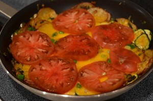 Baked Eggs and Potatoes Skillet Breakfast